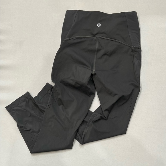 Lululemon Gray High-Rise with pockets Leggings xs small Size 4 - Picture 2 of 3